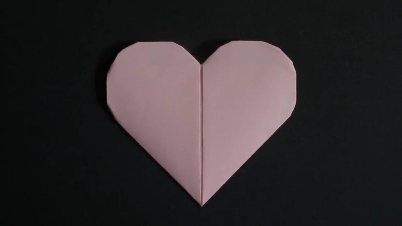 How to make a heart out of paper. Origami heart. One News Page VIDEO