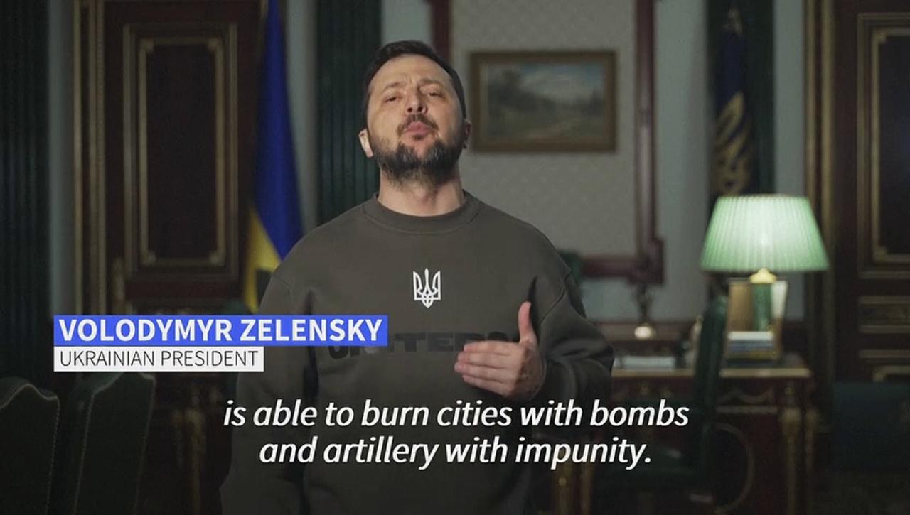 Zelensky tells ICC 'world must see no one is above justice'