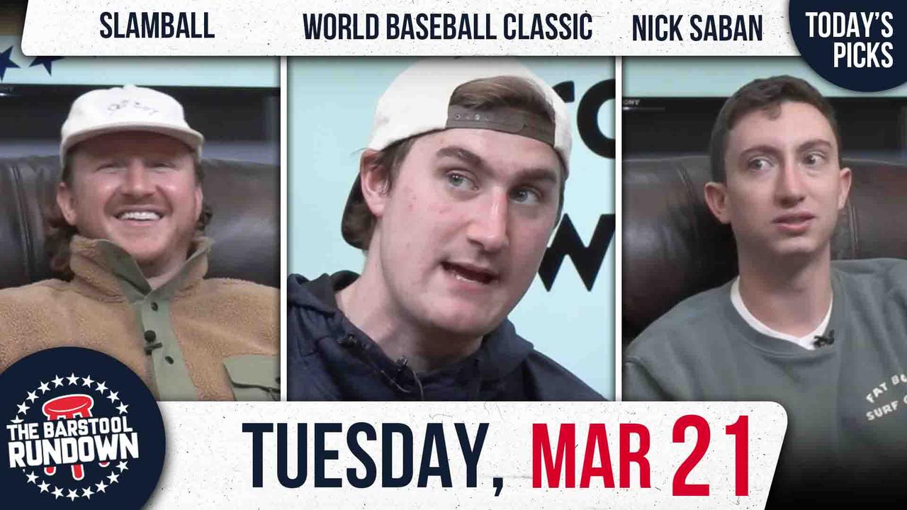 World Baseball Classic Finals & The Return of Slamball | Barstool Rundown - Tuesday March 21