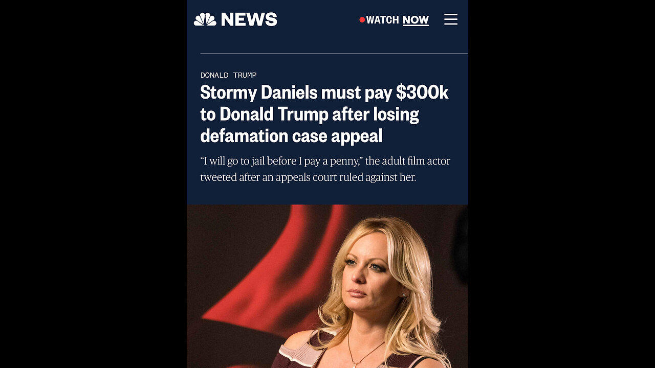 DID STORMY DANIELS EVER PAY TRUMP?