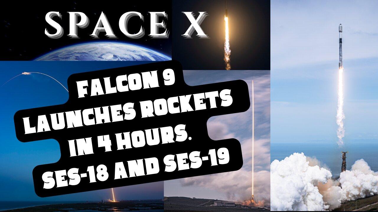 SPACE X Falcon 9’s Starlink launch
