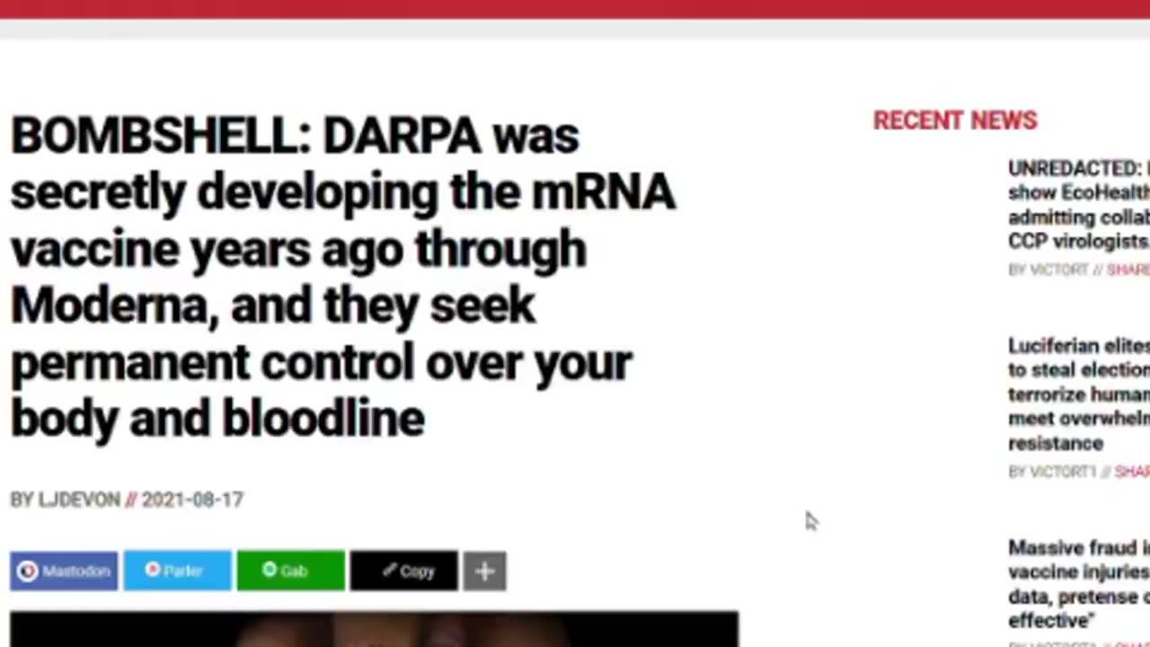 RE-UP 08/2021: MODARPA VAX: DARPA WAS SECRETLY DEVELOPING THE MRNA VACCINE YEARS AGO THROUGH MODERNA