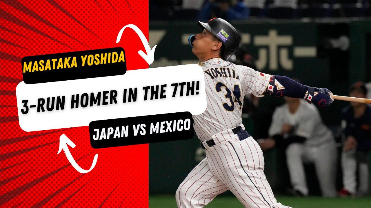 Yoshida comes up BIG for Team Japan with a 3-run homer in the 7th!