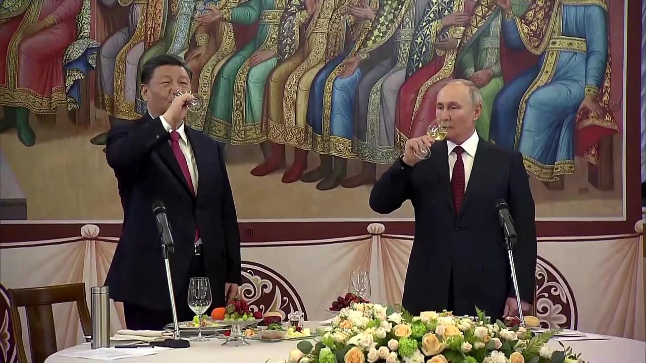 Russia's Putin and China's Xi toast 'friendship' in Moscow