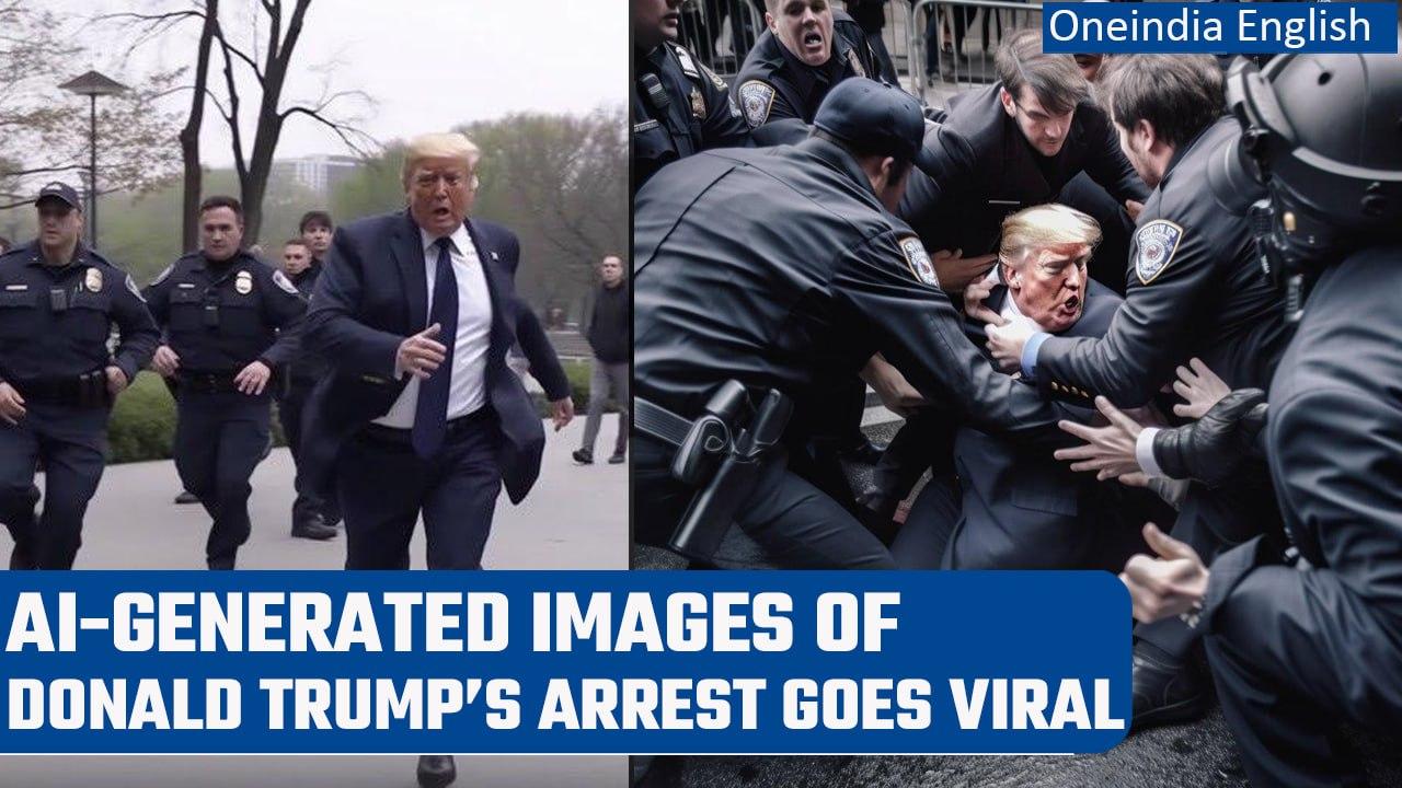 Donald Trump arrest imagined in AI-generated images, pics go viral | Oneindia News