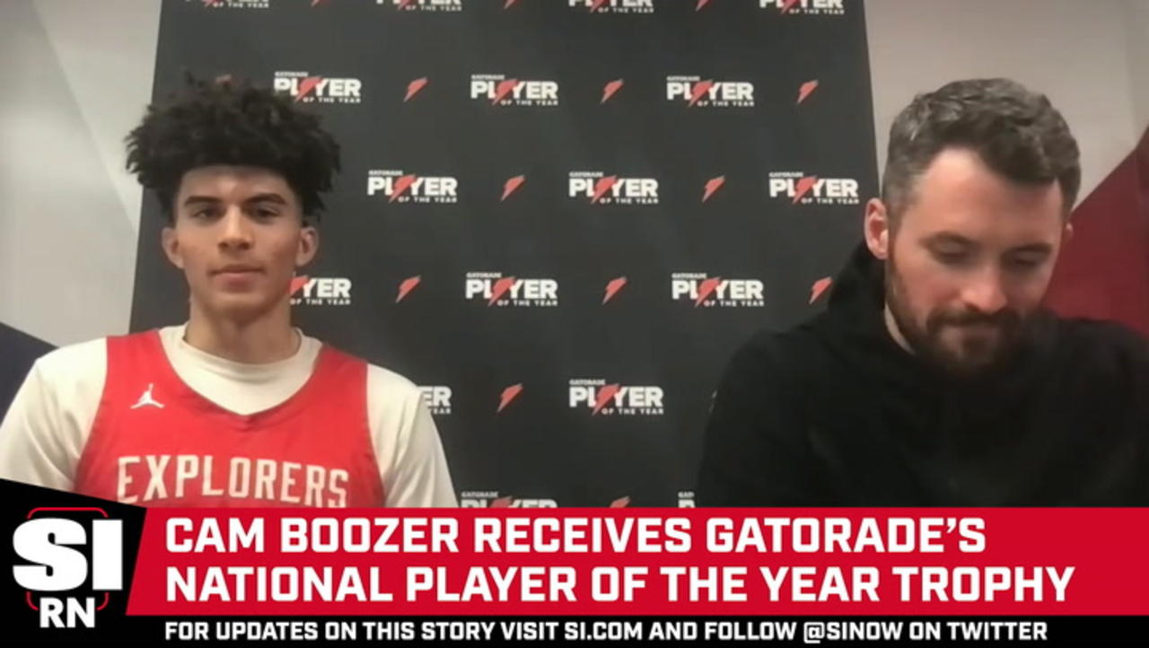 Cam Boozer Surprised by Kevin Love With Gatorade's Player of the Year Award