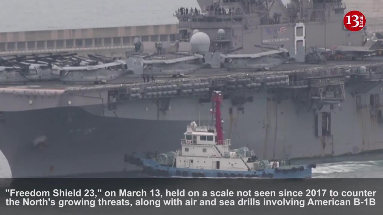 US assault ship arrives in South Korea ahead of large-scale exercises