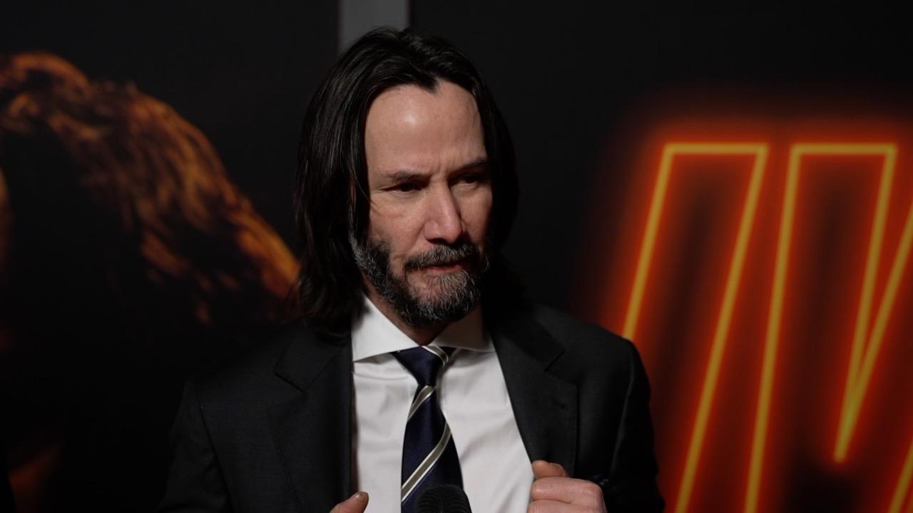 Keanu Reeves John Wick Chapter 4 New York Premiere Interview