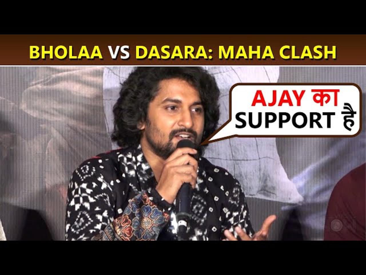 Nani and Rana Dagubatti STRONG Reaction On Dasara VS Bholaa Clash Dhoom Dhaam Song Launch