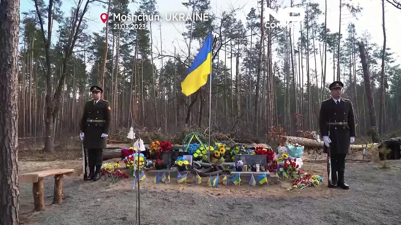 Watch: Ukrainian President Volodymyr Zelenskyy honours sacrifice of soldiers