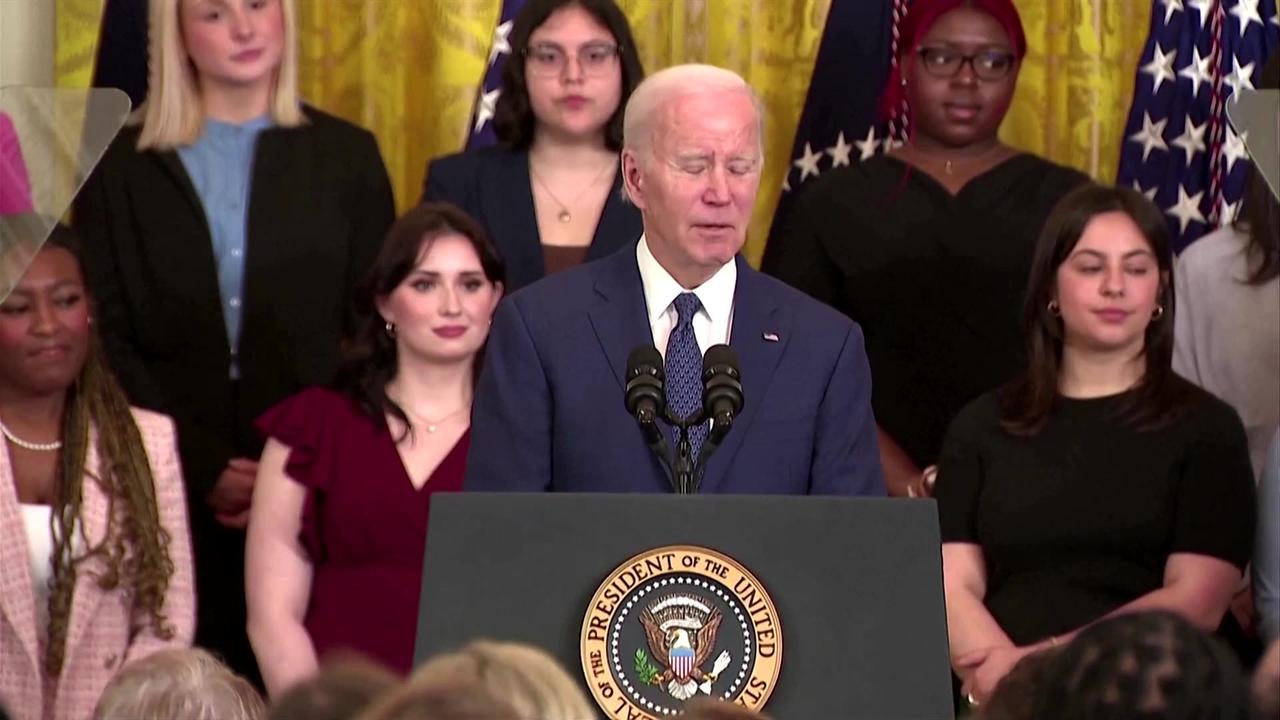 Biden touts 'fight to protect' abortion, trans rights