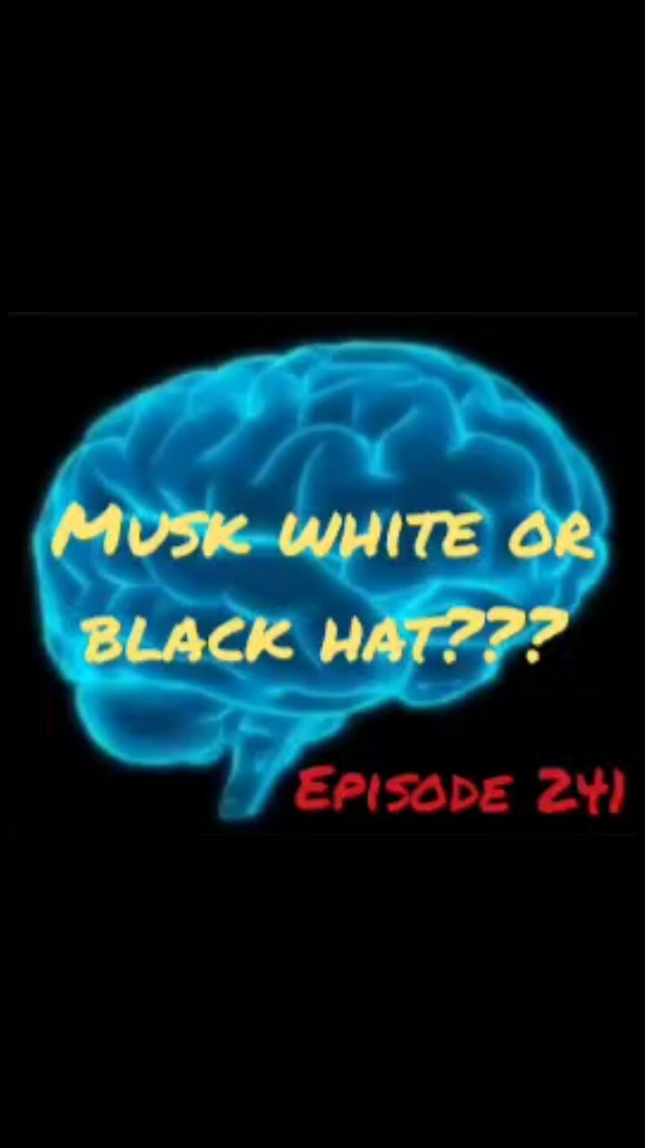 MUSK WHITE OR BLACK HAT - WAR FOR YOUR MIND - Episode 241 with HonestWalterWhite