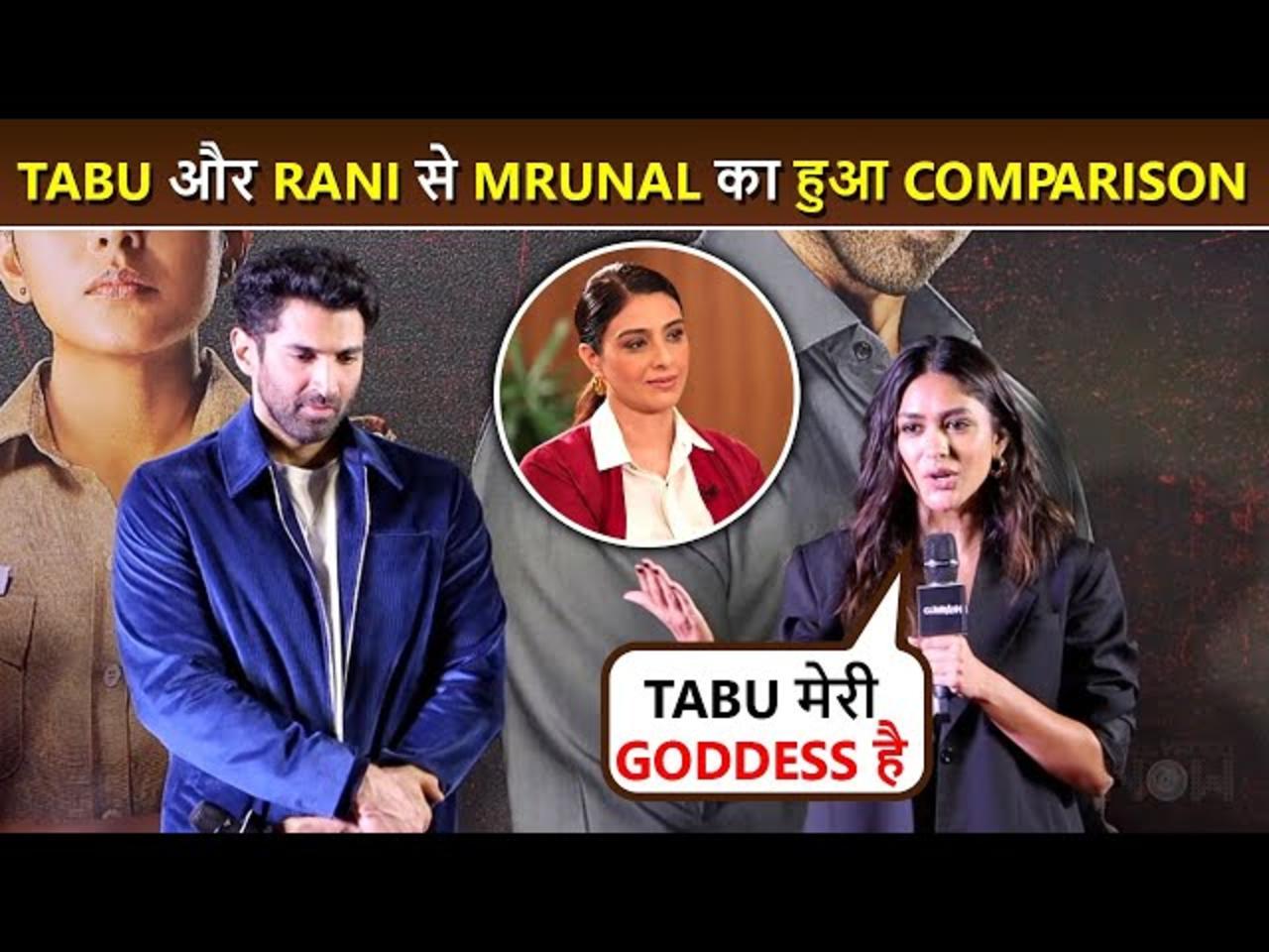 Mrunal Thakur's EPIC Reaction On Being Compared To Tabu and Rani Mukerji Gumraah Trailer Launch