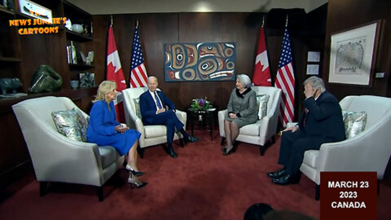 Joe & Jill Biden in Canada: "Well, it's been really warm because of global warming in the United States."