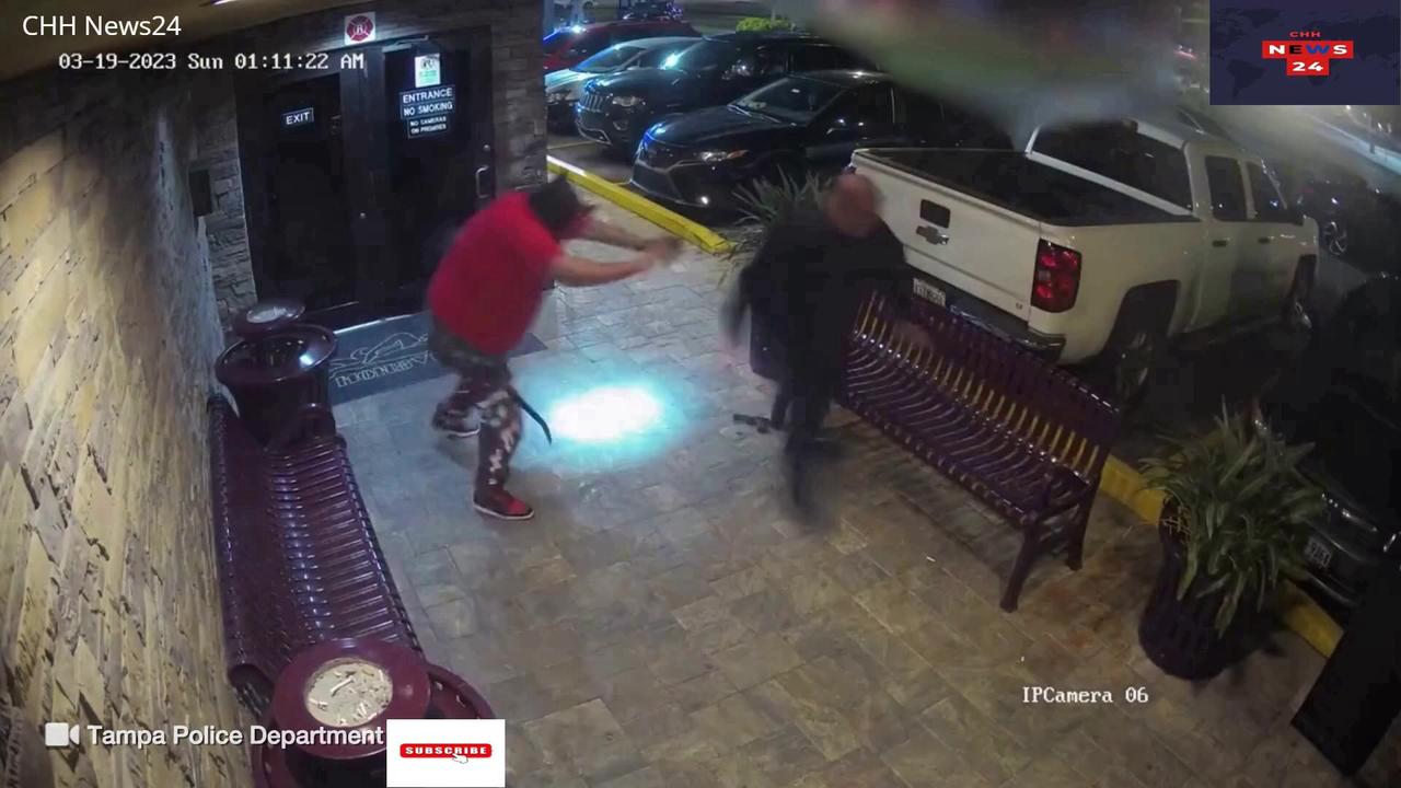 WATCH: Security stops armed suspect in devil mask from entering Florida strip club