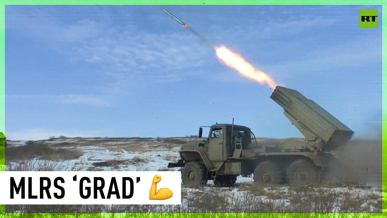 Russian MLRS ‘Grad’ filmed on firing duty amid ongoing hostilities