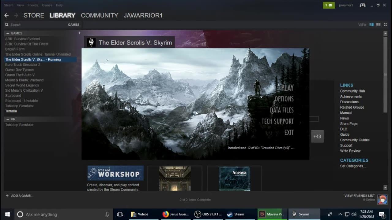 Adding Mods To Skyrim On The Steam One News Page VIDEO