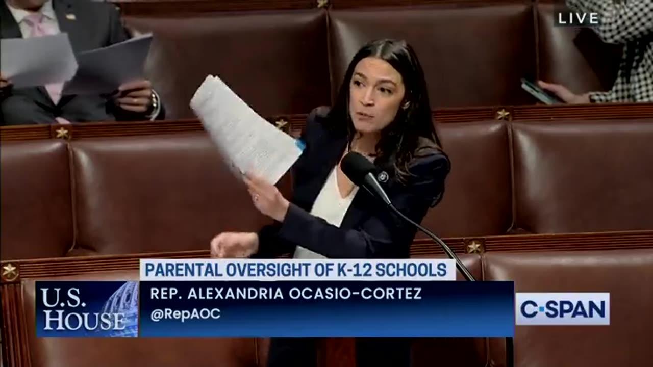 AOC says that the Republican Parents Rights bill is "fascism"