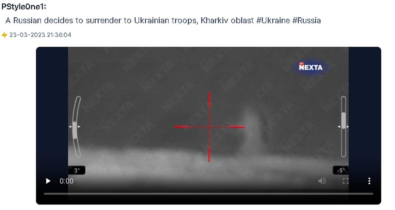 A Russian decides to surrender to Ukrainian troops, Kharkiv oblast