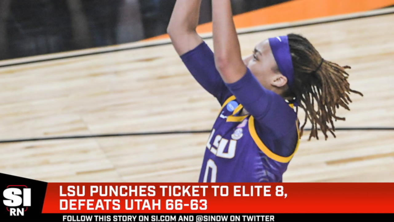 LSU Wins Thriller Over Utah, Advance to Elite Eight