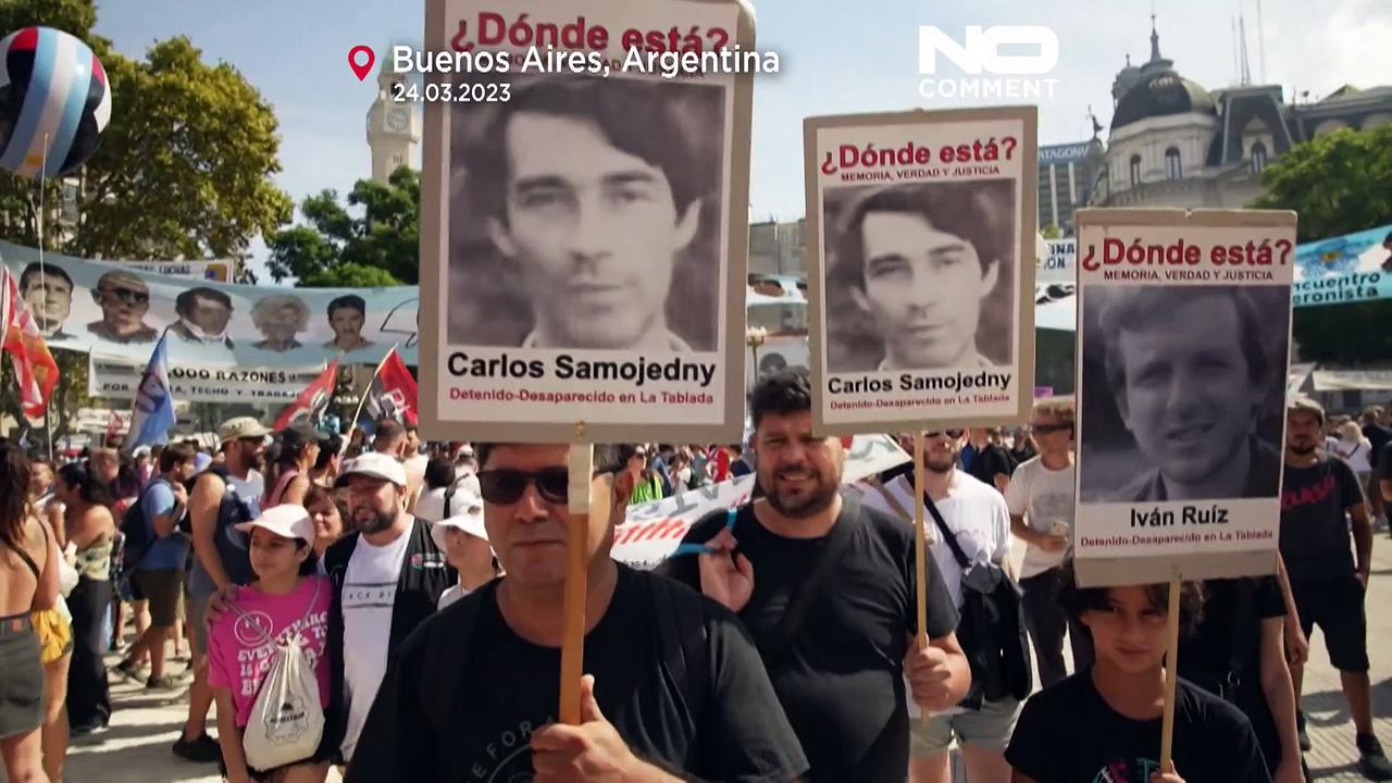 Watch: Thousands in Argentina mark anniversary of dictatorship coup