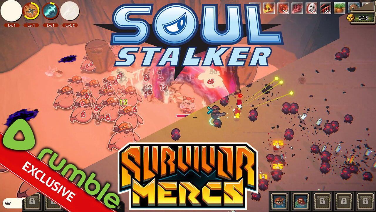 Soul Stalker and Survivor Mercs (Vampire Survivors Alternatives | Indiegames)