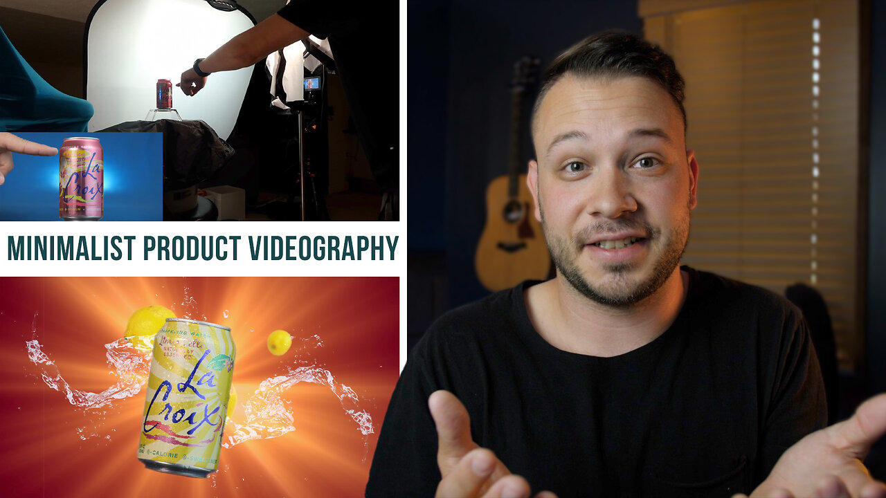 MINIMALIST product videography from home on a budget - La Croix ad with cheap lights