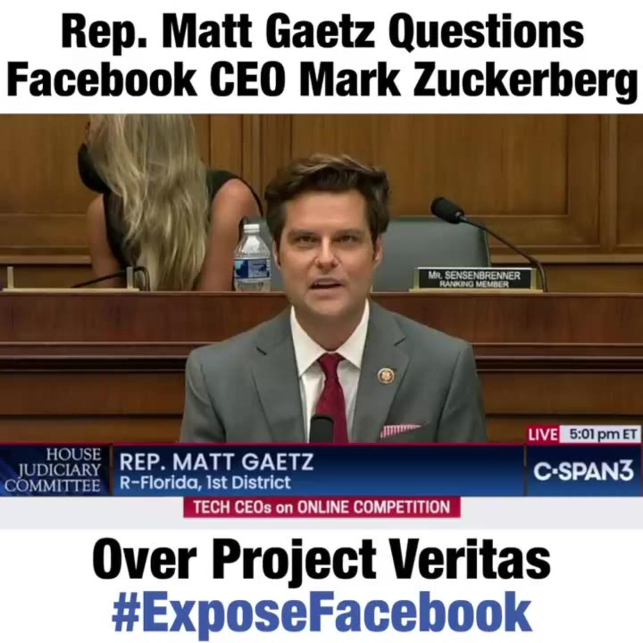 Mark Zuckerberg Facebook CEO Testimony