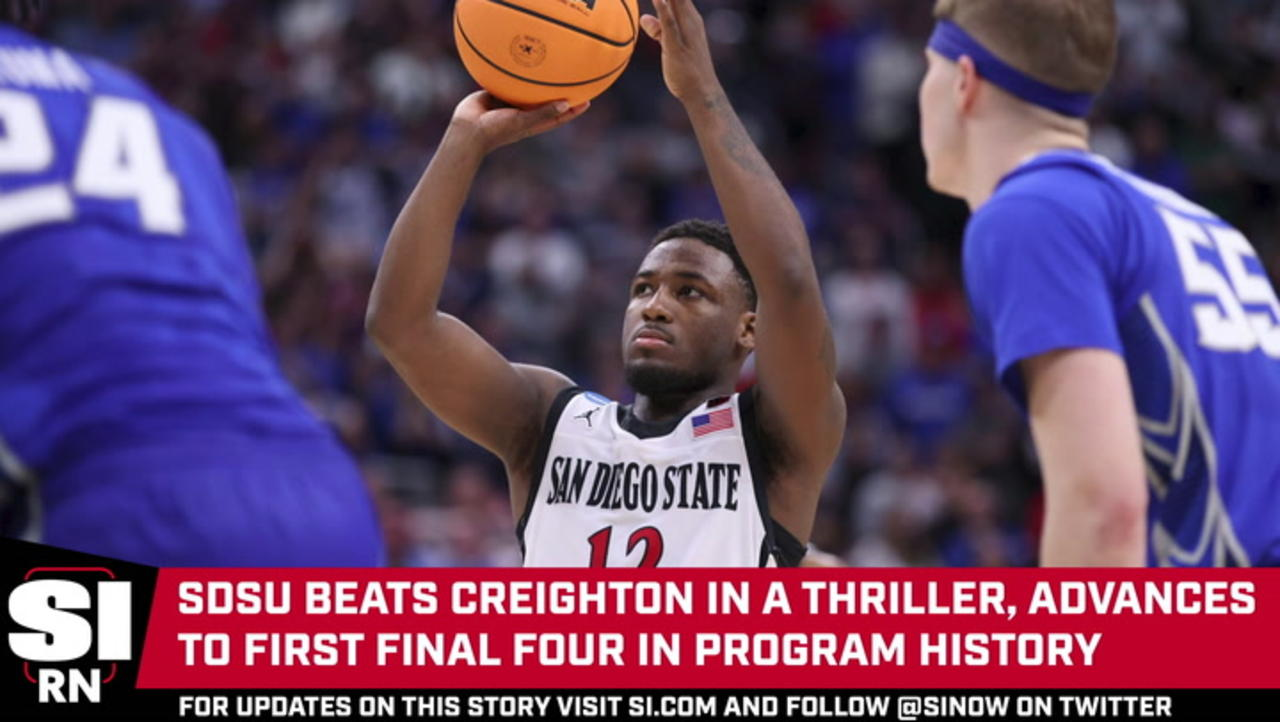 San Diego State Beats Creighton in Final Seconds, Setting up Final Four Matchup Against FAU