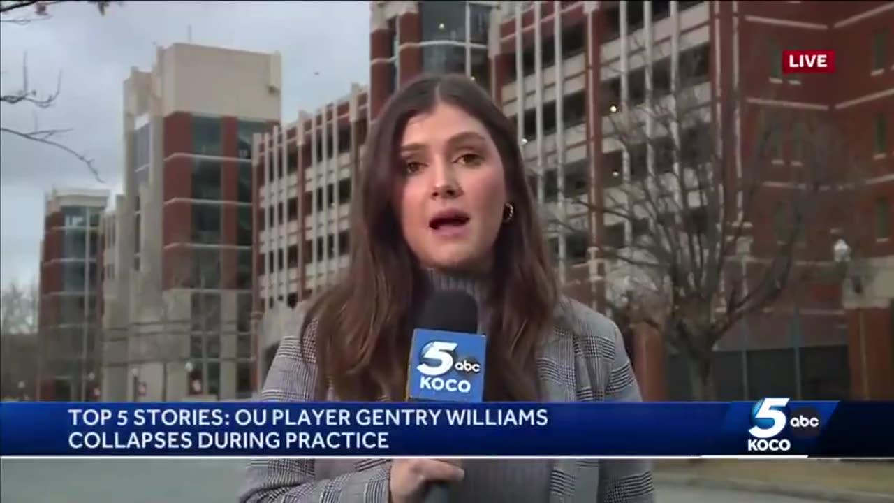 OKLAHOMA FOOTBALL PLAYER GENTRY WILLIAMS COLLAPSED DURING TRAINING