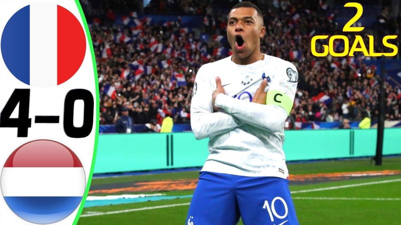 France vs Netherlands 4-0 - All Goals and Highlights 2023 💥 Kylian Mbappe