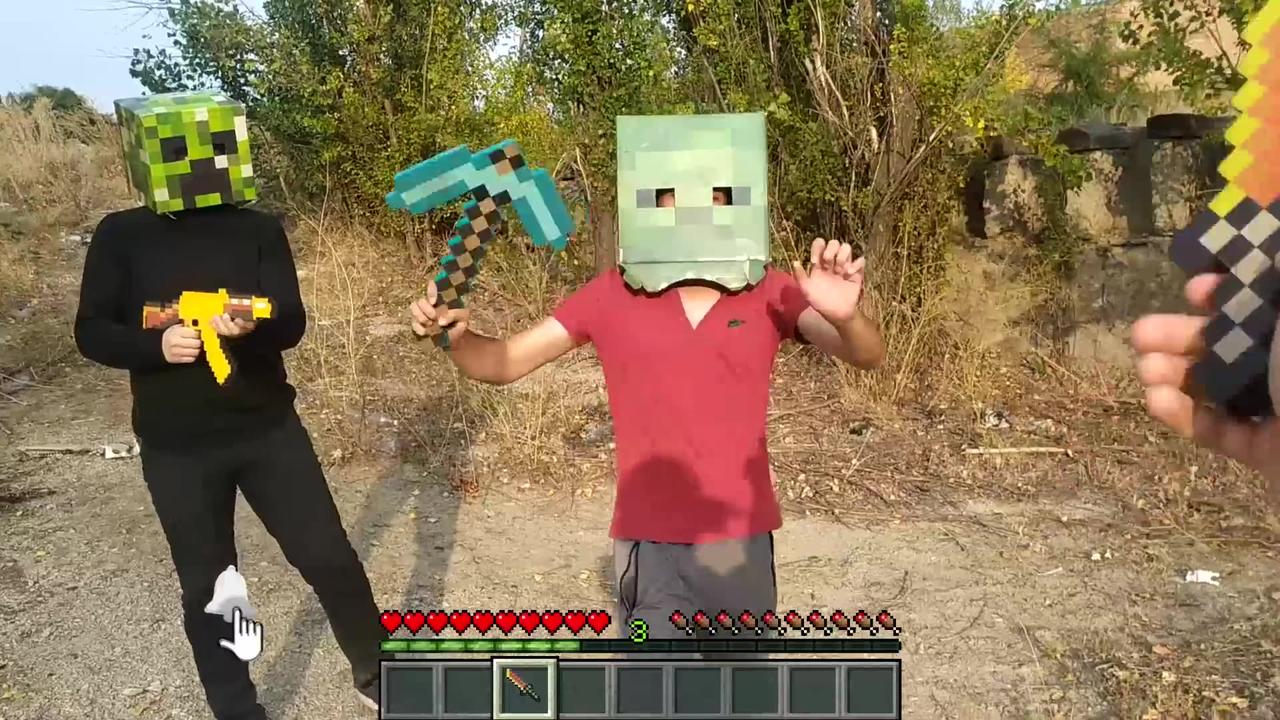 Minecraft in real life POV MINECRAFT Zombie One News Page VIDEO
