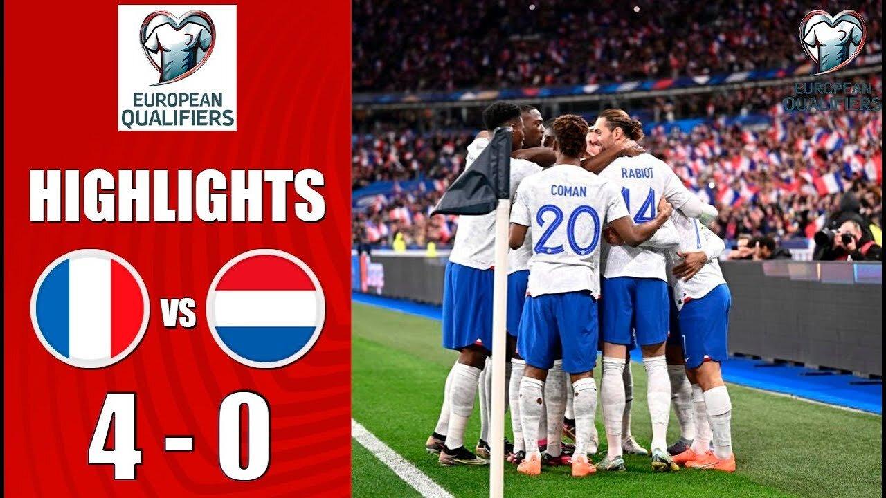 France vs Netherlands 4-0 Extended Highlights Goals | Euro 2024 Qualification