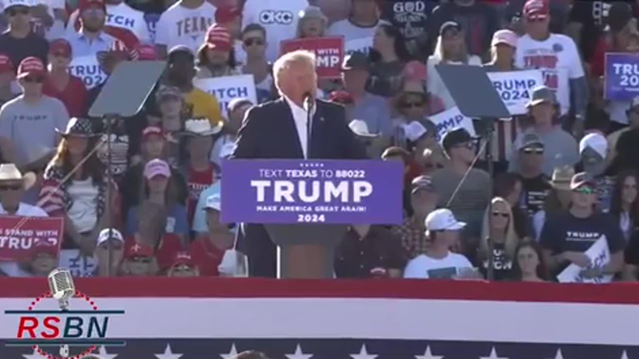 President Donald J. Trump speaks in Waco, TX "America will be a Free Nation once again!"