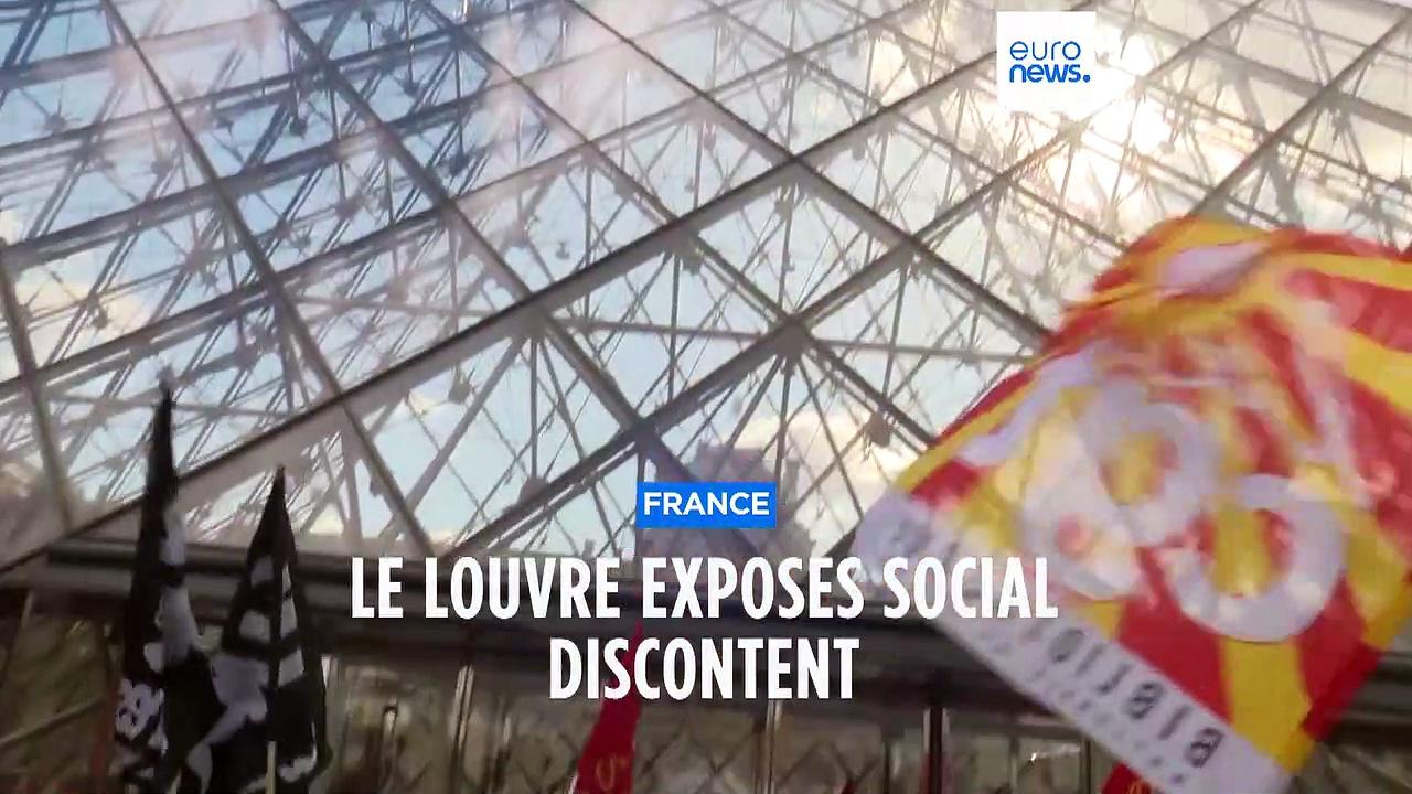 Louvre museum closed due to pension protests