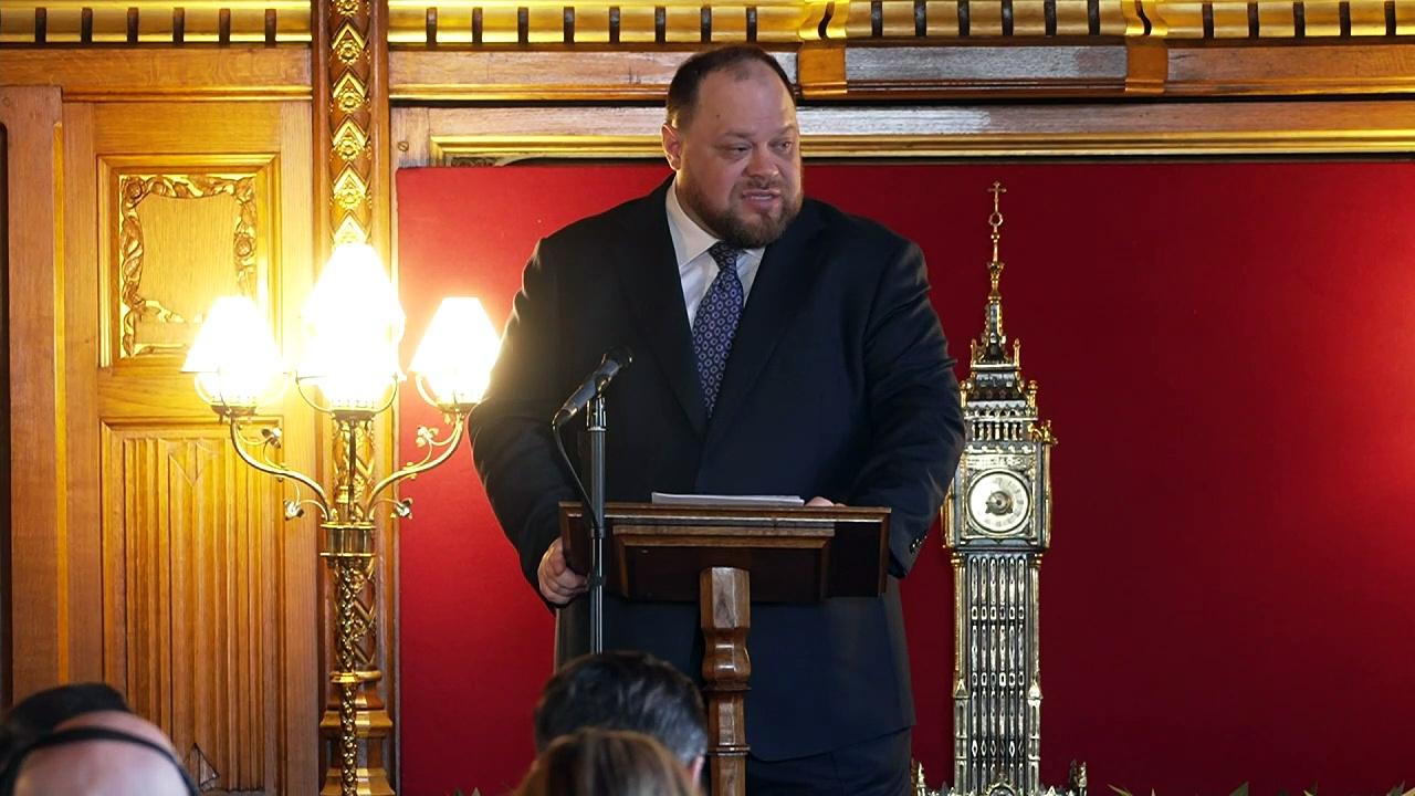 Ukrainian Speaker thanks UK for help in resisting enemies