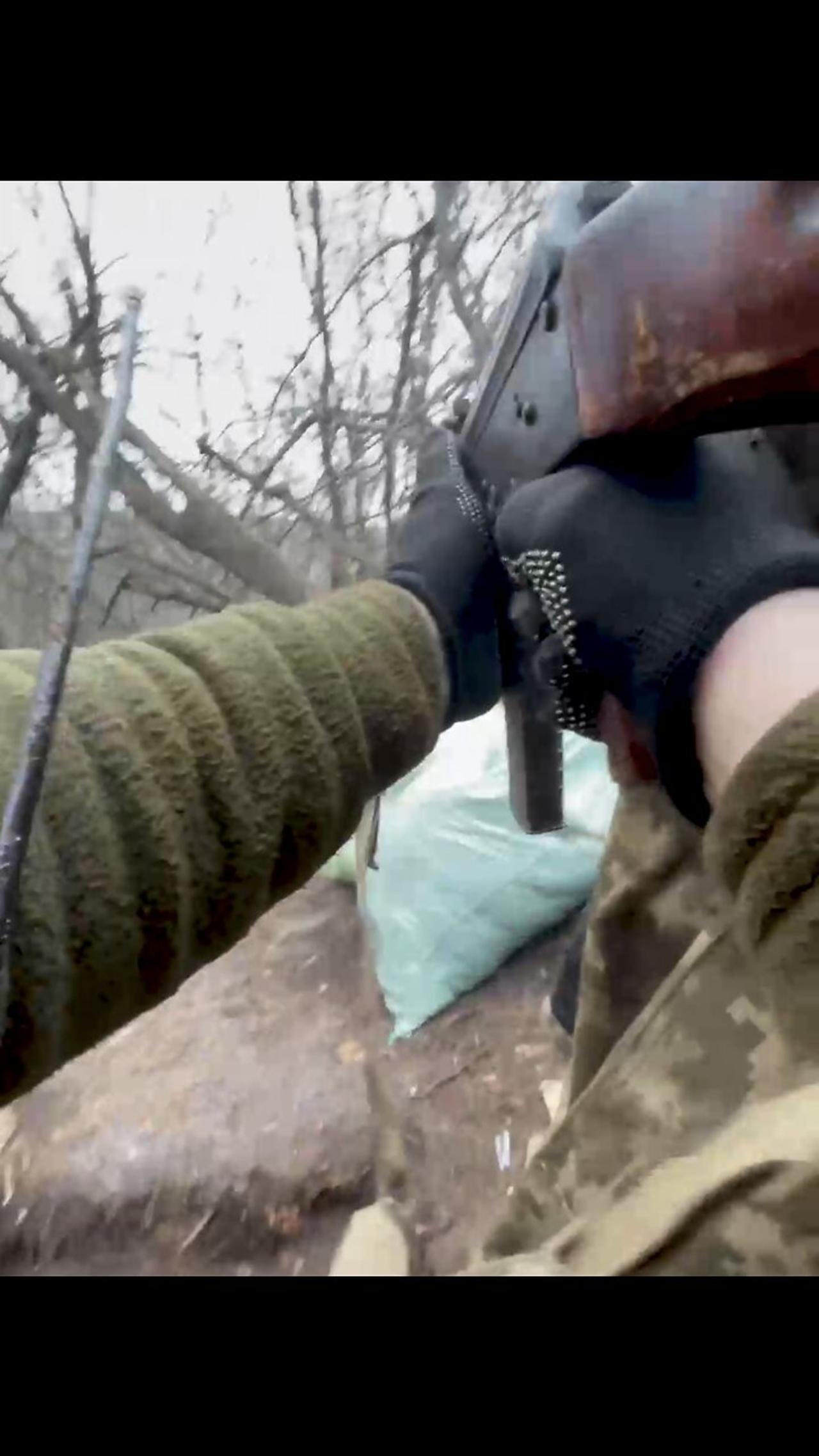 Ukraine war GoPro footage of combat assault on Russian position