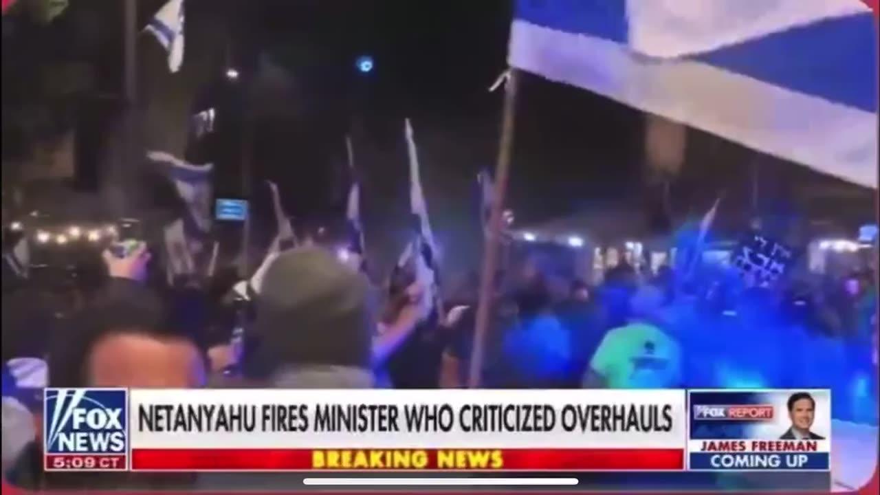 Israel - Protests breakout at PM Netanyahu home over judicial reforms