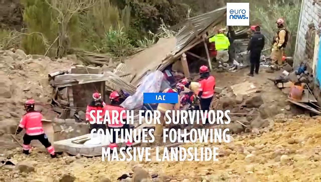 Fears grow for missing people in Ecuador's massive mudslides