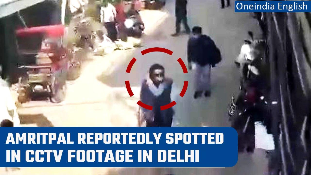 Amritpal Singh reportedly seen without turban in Delhi on March 21 in new CCTV video | Oneindia News