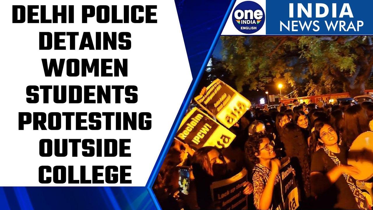 DU Fest Harassment: Delhi Police detains women students protesting outside college | Oneindia News