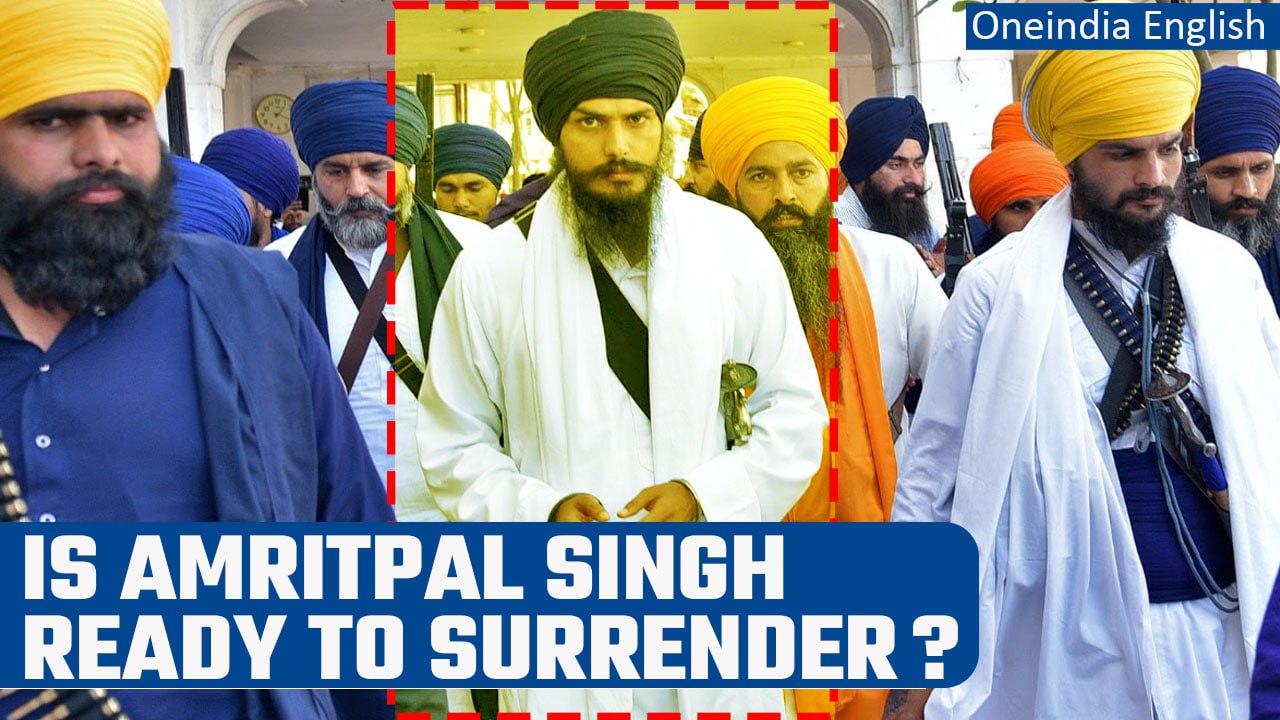 Amritpal Singh reportedly plans to surrender, claimes police sources | Punjab Police | Oneindia News