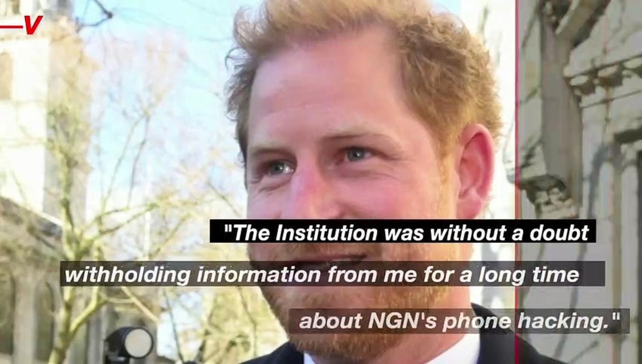 Prince Harry Says the ‘Institution’ Knew He Was Being Hacked