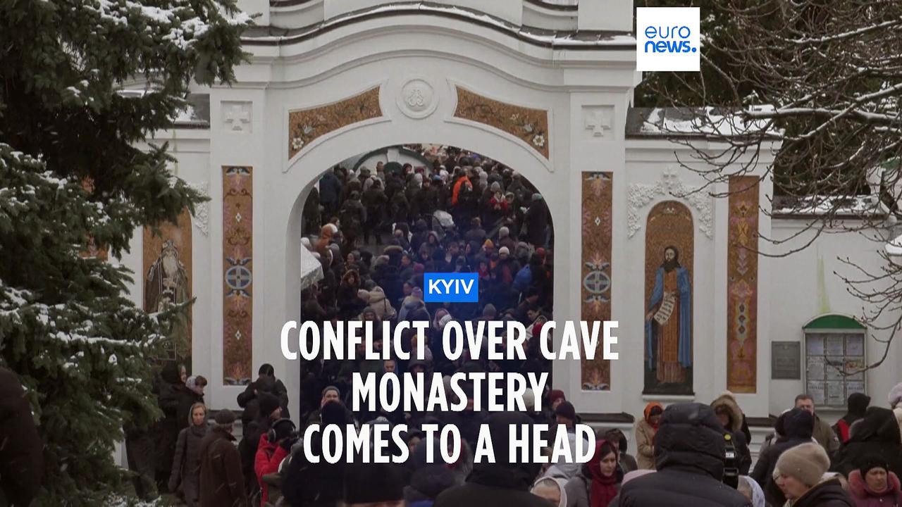 'This is lawlessness': Prayers at Kyiv monastery as eviction deadline expires
