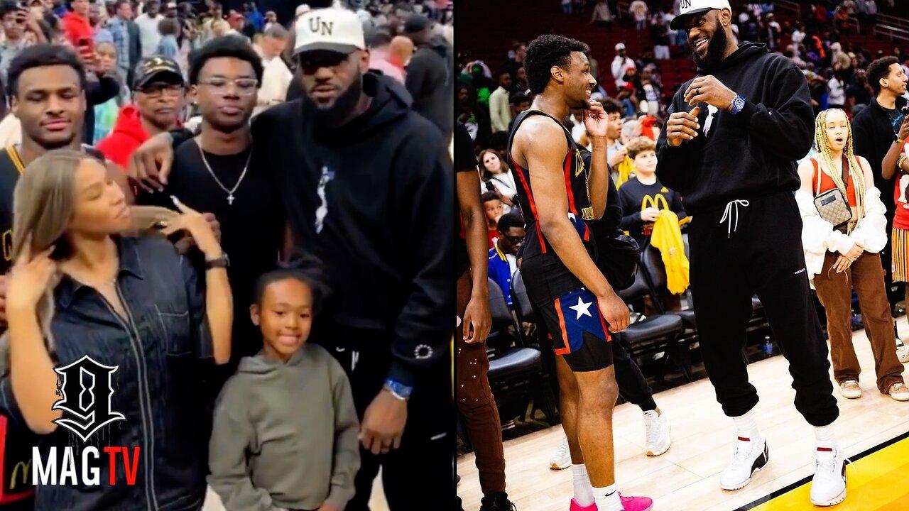 Savannah James Makes Sure She Gathers Her Inches At Bronny's McDonald's Allstar Game! 💁🏾‍♀️