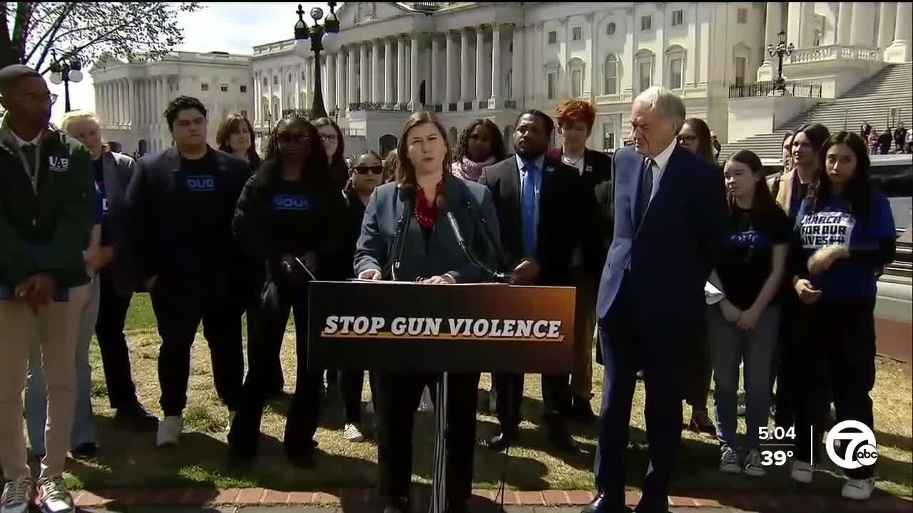 Slotkin joined by MSU, Oxford survivors to introduce gun violence bill