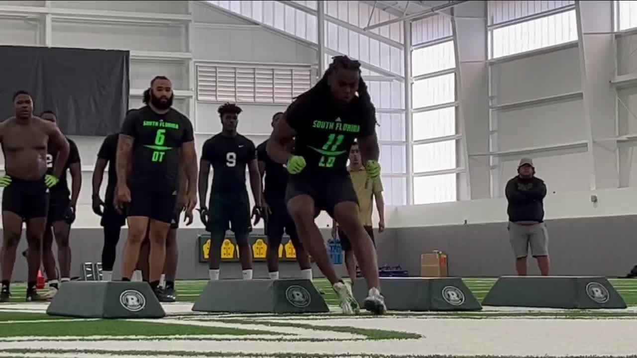 Prospects aimed to impress and improve draft stock at USF Pro Day