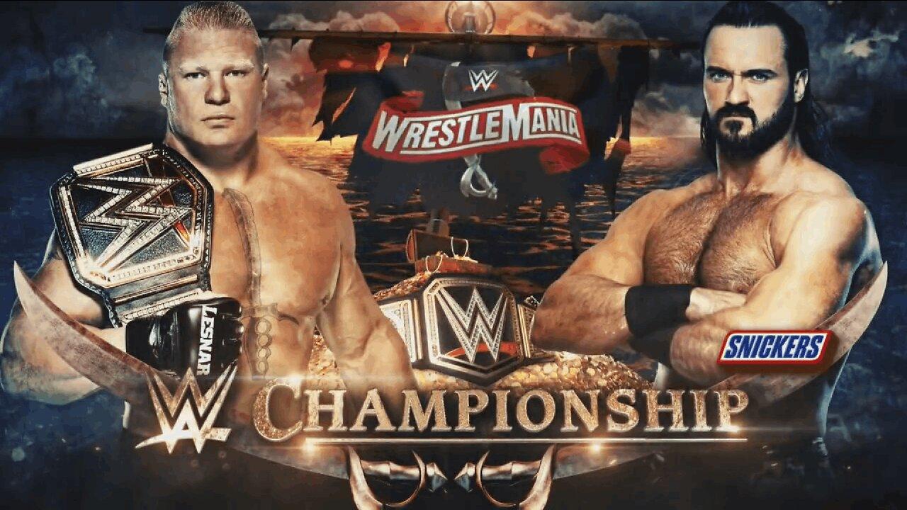 Brock Lesnar vs Drew McIntyre - WrestleMania 36 (Full Match)