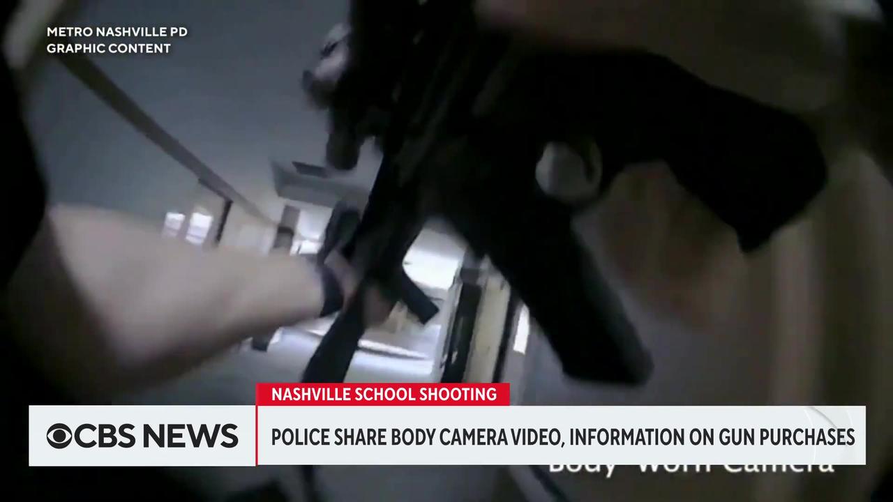 Bodycam video from Nashville school shooting released as police give new details about attack