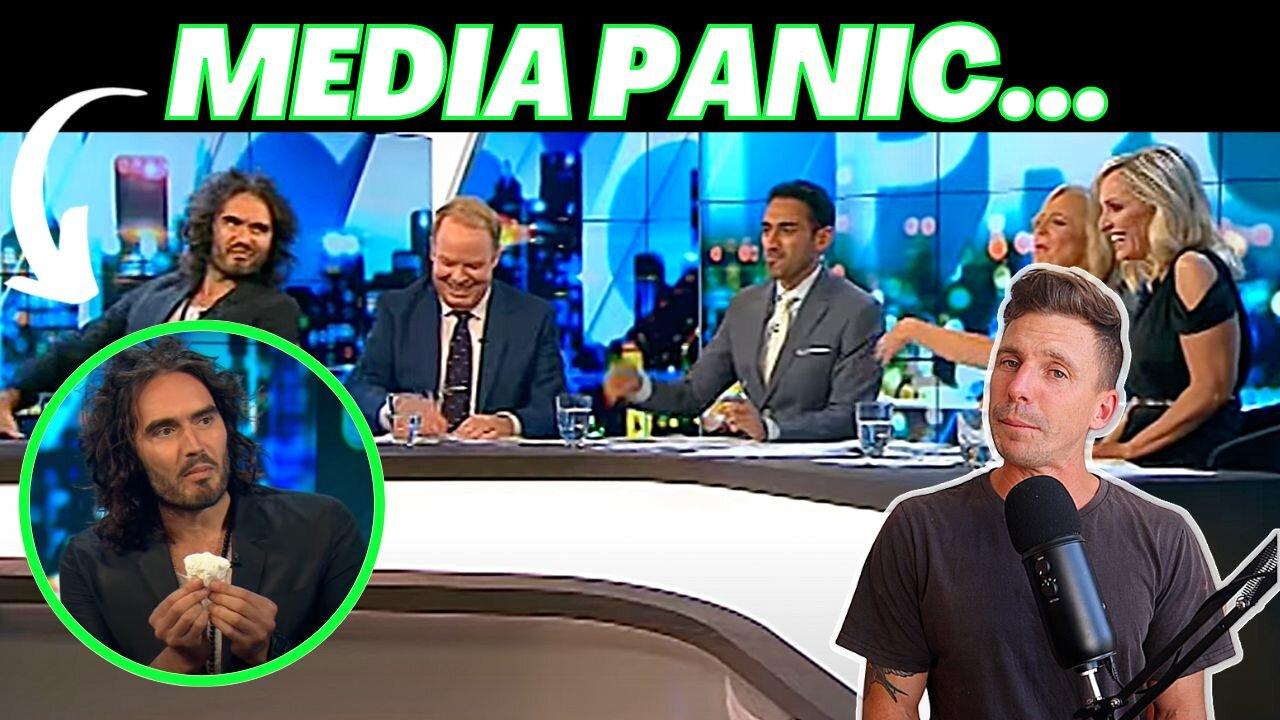 Russell Brand TOYS with Australian News Show
